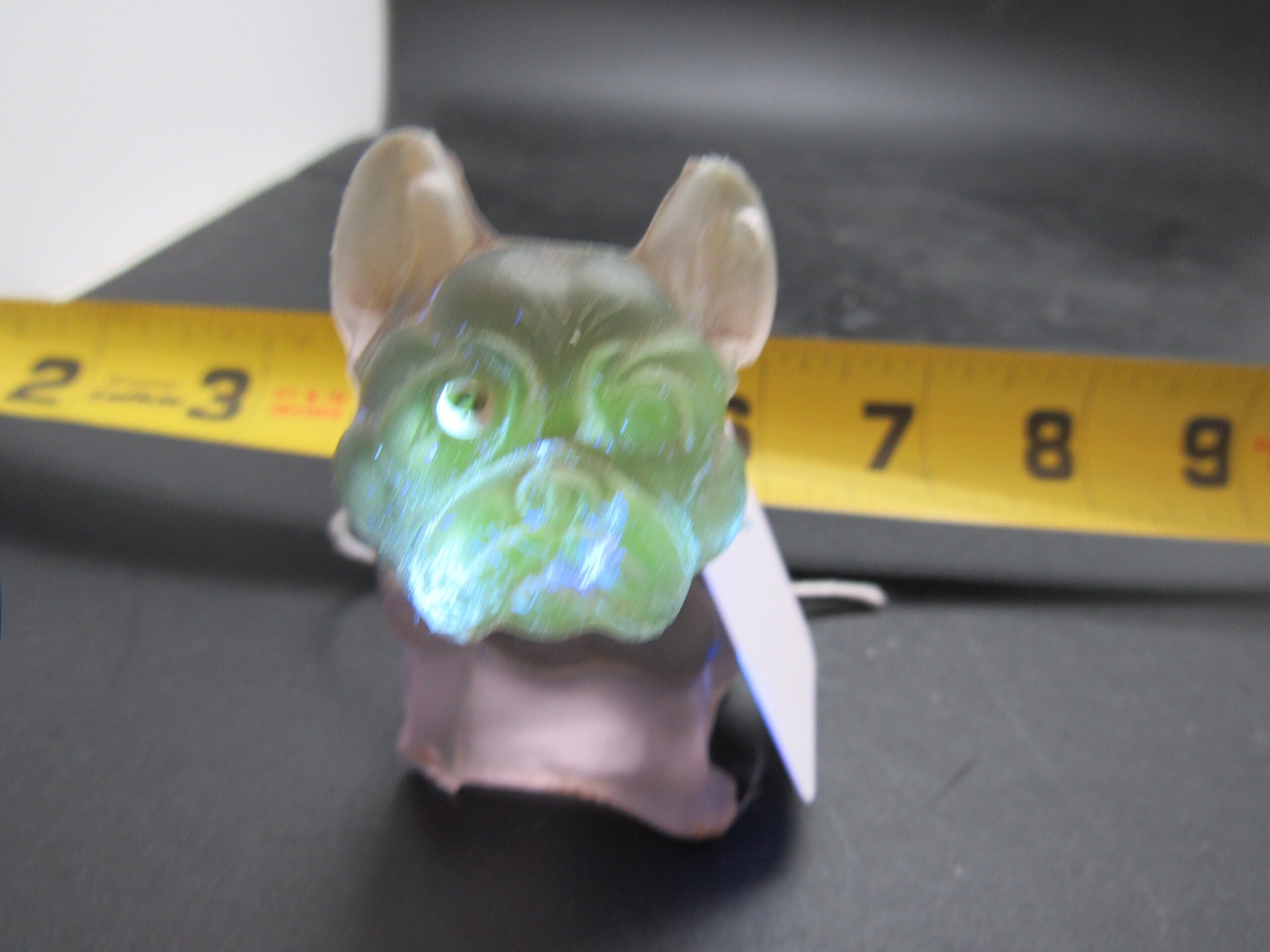 Westmoreland Glass Bulldog – One‑Eye Character Figurine - Hidden 